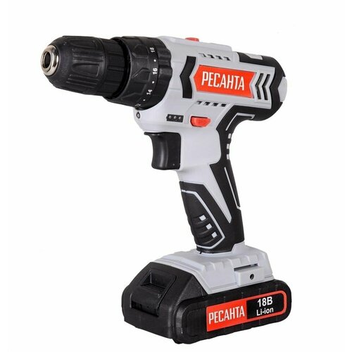 Дрель-шуруповерт аккумуляторная ДА-18-2ЛК-У Ресанта 1002000₽