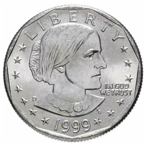Монета 1 доллар Сьюзен Б. Энтони. США P 1999 UNC памятная монета 1 доллар сьюзен б энтони сша 1999 г в монета unc