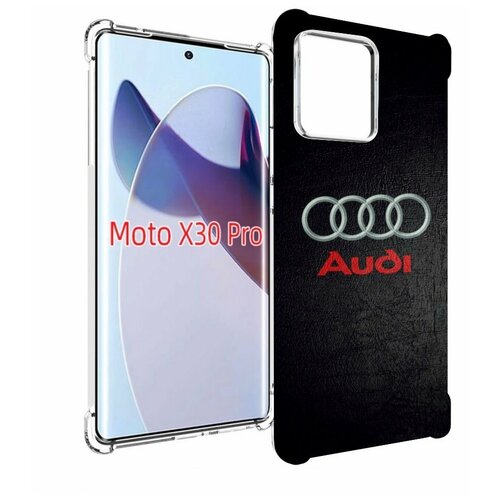 Чехол MyPads audi ауди 6 мужской для Motorola Moto X30 Pro задняя-панель-накладка-бампер