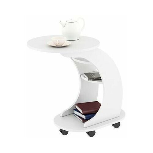 Стол журнальный тип 5 (белый)