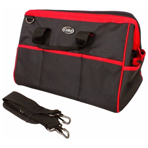 Сумка Cofra для инструментов, красная/черная, 425х220х300 мм