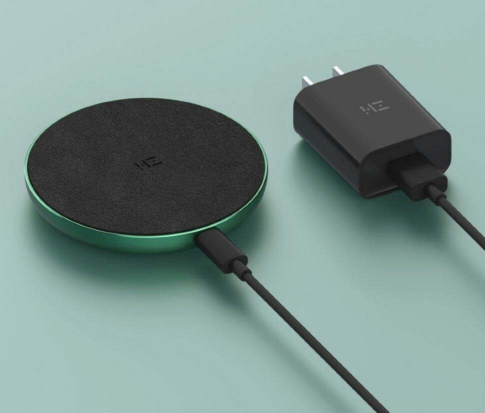 Беспроводное зарядное устройство XIAOMI ZMI Wireless, 2A, черный/зеленый - фото №5