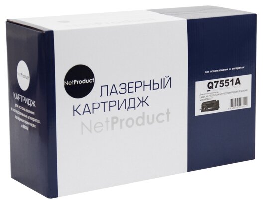 Картридж NetProduct N-Q7551A, черный, 6500 страниц, совместимый для LaserJet P3005/M3027MFP/M3035MFP