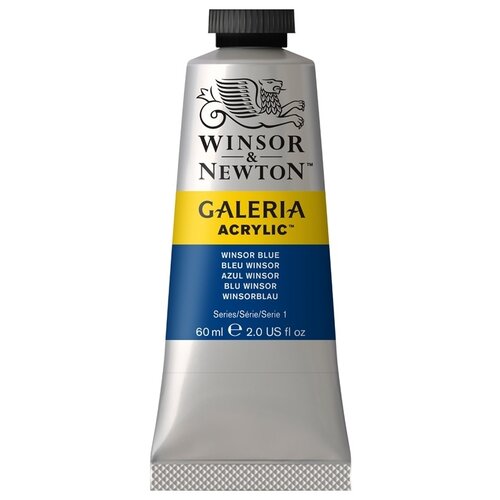 Winsor & Newton Краска акриловая художественная Galeria, 60 мл, winsor blue