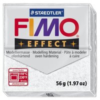 Полимерная глина FIMO Effect запекаемая белый с блестками (8020-052), 57 г