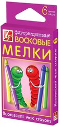 Луч Мелки восковые флуоресцентные 6 цветов (15С1054-08)