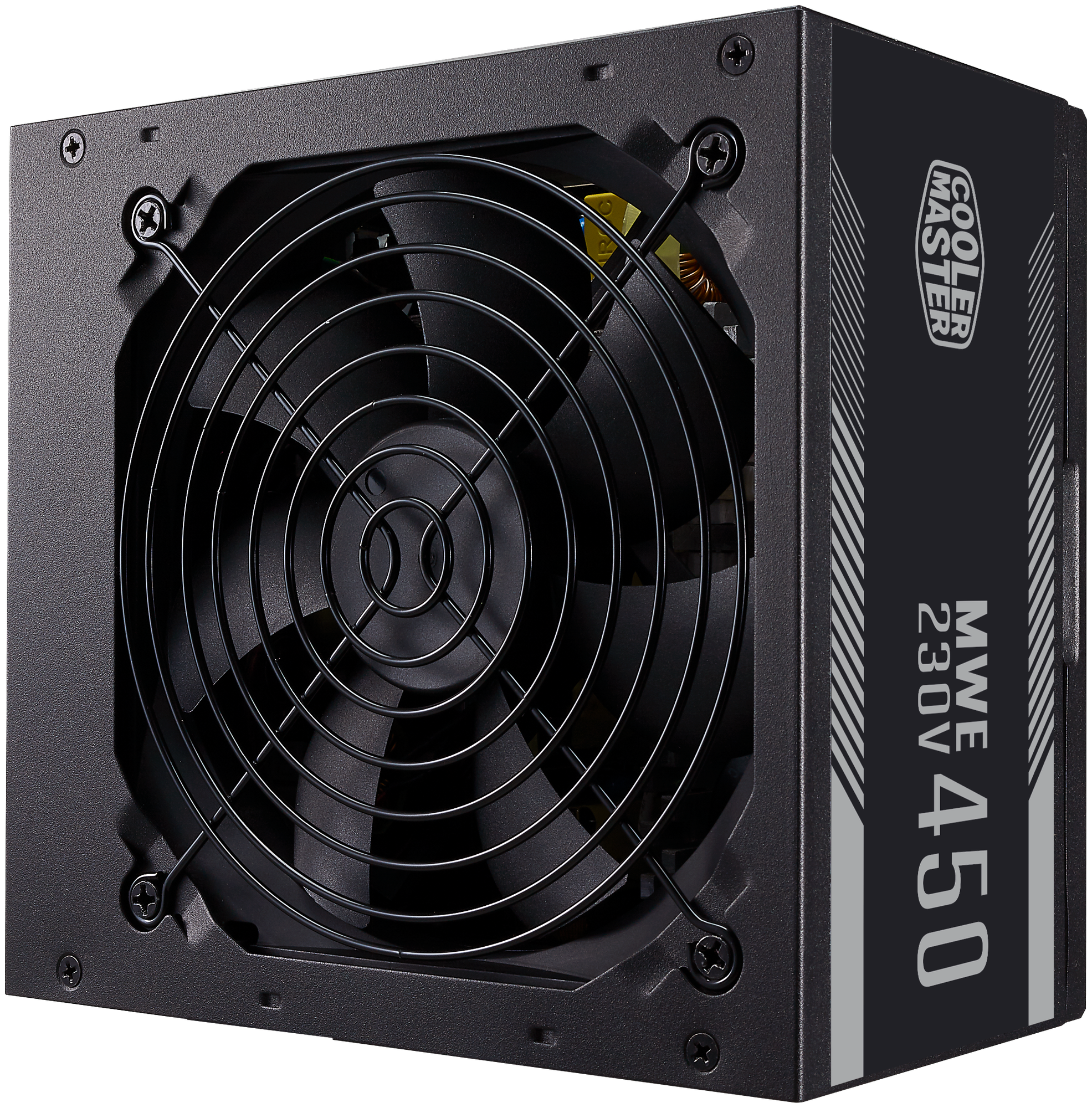 Блок питания Cooler Master MWE White V2, 450Вт, 120мм, черный, retail [mpe-4501-acabw-eu]