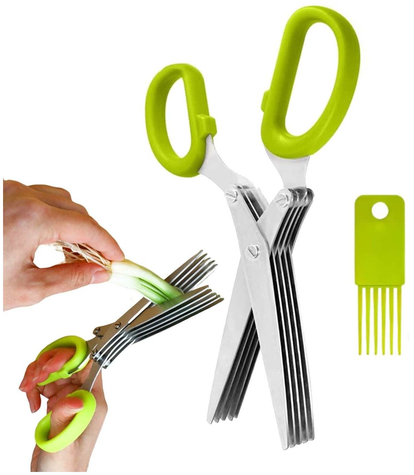 Ножницы для нарезки зелени 5 лезвий / Кухонные ножницы / Ножницы на кухню, ножницы для зелени - фотография № 17