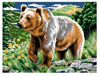 Русская Живопись Картина по номерам Медведь 30x40 см (KA049)