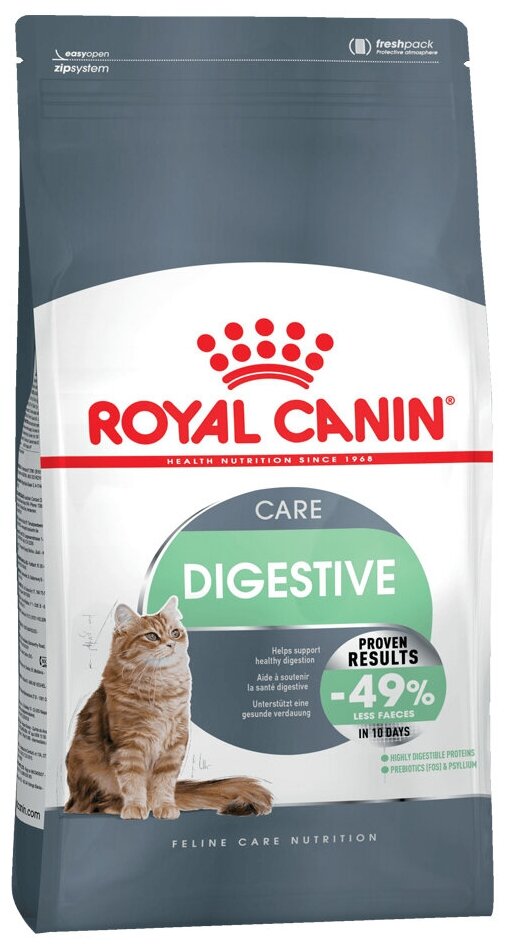 ROYAL CANIN Digestive Care сухой корм для кошек поддержание здоровья пищеварительной системы 10кг.