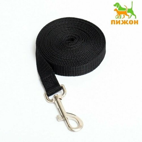 Поводок 3 м х 2 см чёрный 800₽