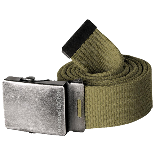 прочный ремень с металлической пряжкой полиция Ремень HELIKON-TEX, размер 125, зеленый