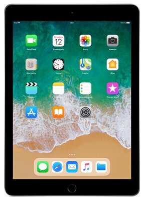 9.7" Планшет Apple iPad (2018), 128 ГБ, Wi-Fi + Cellular, iOS, серый космос