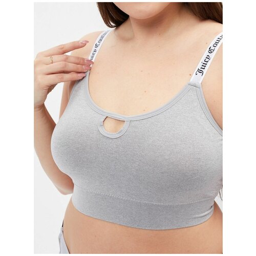 Удлиненный топ-бралетт plus size Juicy Couture серый 3X 3810₽