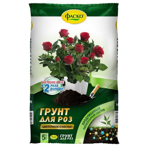Почвогрунт для роз фаско 5л почвогрунт для цитрусовых растений фаско 5л