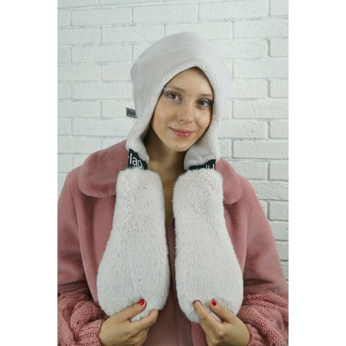 фото Шапка ушанка влади, размер 56-58, розовый