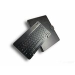 Чехол-клавиатура MyPads для планшетов с диагональю 9.6/ 9.7/ 10.1/ 10.2/ 10.5/ 10.8 дюйма съёмная беспроводная Bluetooth в комплекте c кожаным че. - изображение