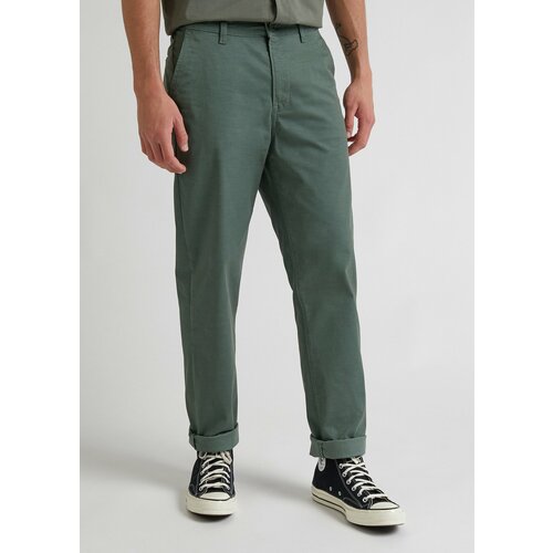 Брюки чинос Lee, размер 32/34, зеленый брюки чинос lee размер 36 34 синий