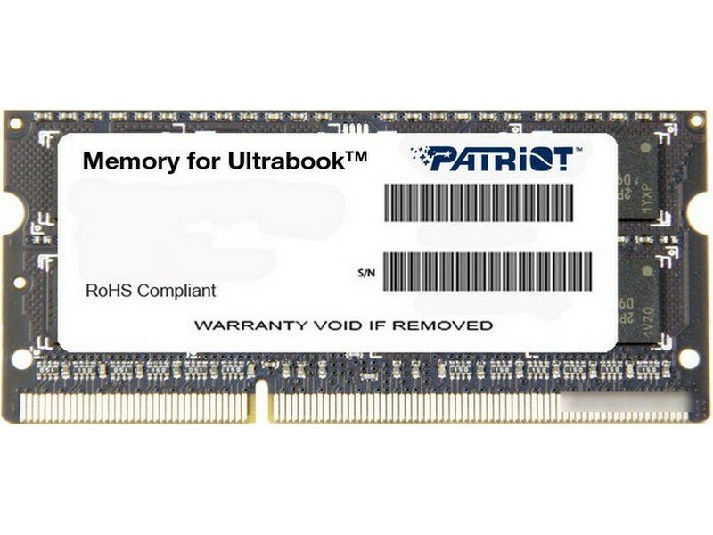 PATRIOT DDR3 SO PSD34G1600L2S 4GB - фото №16