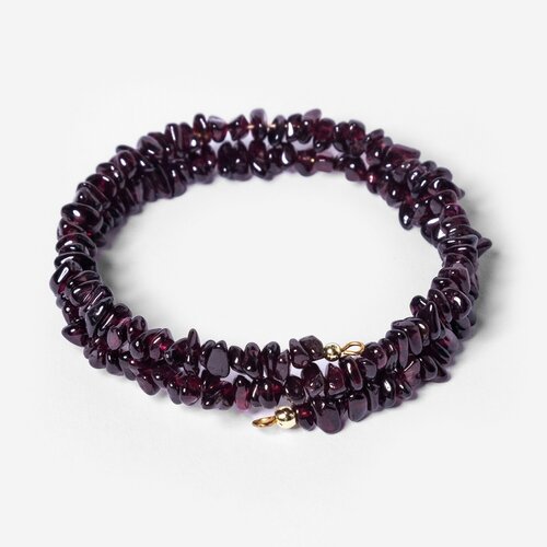 фото Жесткий браслет bl jewelry freeform, хризоколла, кварц, лазурит, турмалин, янтарь, яшма, коралл, гранат, кварц розовый, 1 шт., размер 16 см, бордовый