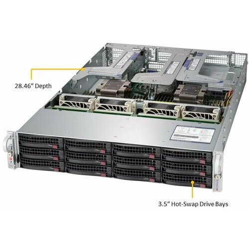 Сервер Никс sS9500/pro2U S924V2Fi Xeon Silver 4210R/128 ГБ/1 x 960 Гб SSD/Aspeed AST2500