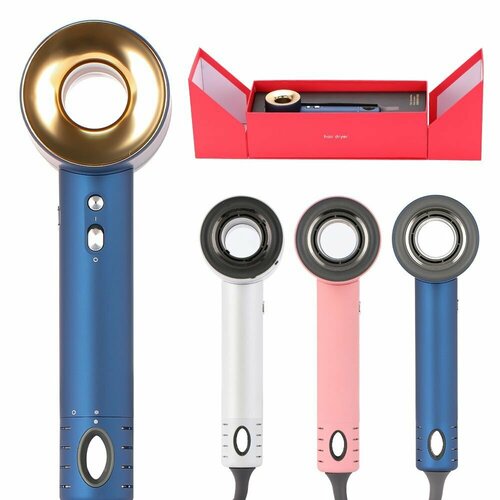 Фен для волос HAIRDRYER профессиональный с насадкой-концентратором белый 524300₽