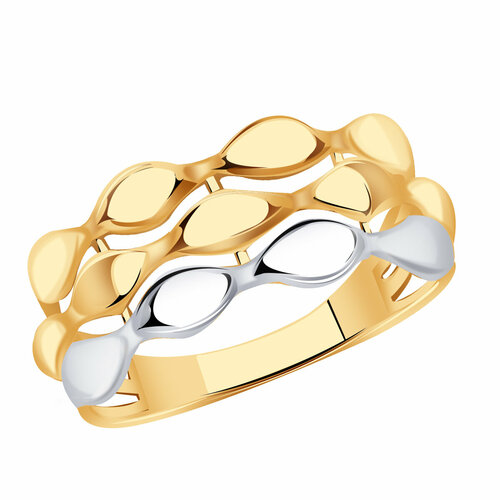 фото Кольцо diamant online, золото, 585 проба, размер 17.5