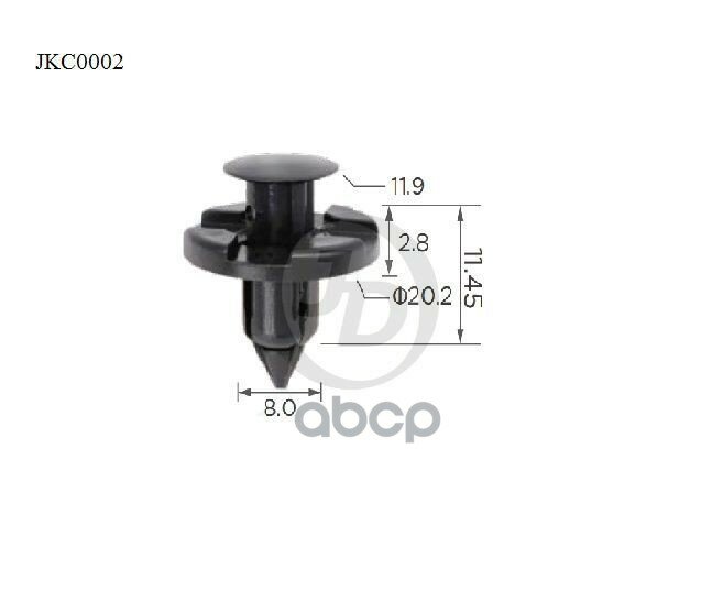 Клипса Крепежная (Уп.10шт) (Kj826) Mitsubishi, Nissan; 0155309321; 175720B010; 82101136; Mr328954 Just Drive арт. JKC0002