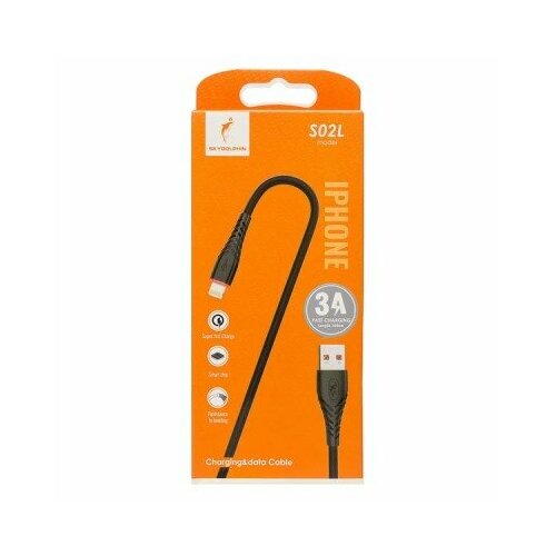 Кабель USB универсальный Lightning SKYDOLPHIN S02L, черный