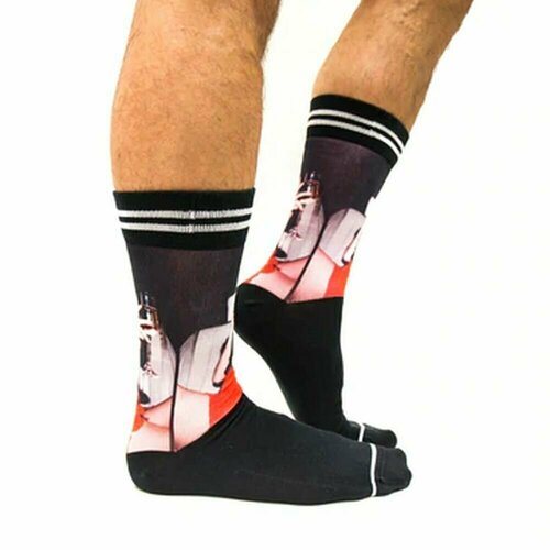 фото Носки sock my feet, размер 43-47, красный, черный