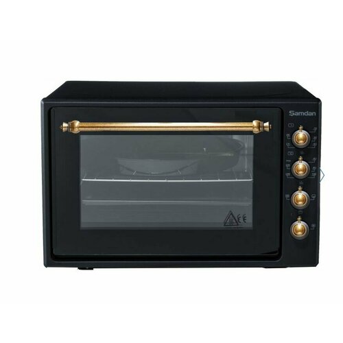 Мини-печь маркус 70 литров регулировка температуры таймер 5 режимов Печка с индикатором работы Электрическая печь Электропечь Печь духовка черный 1399900₽