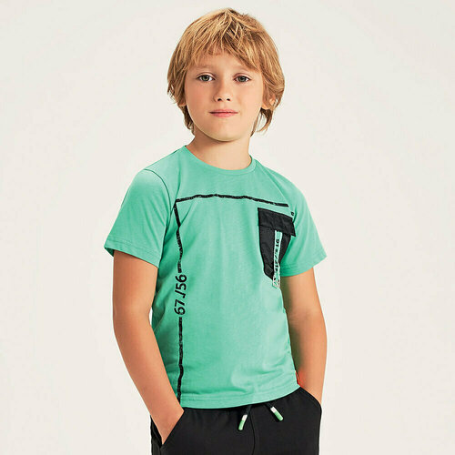 фото Футболка sarabanda, размер 12 лет (152 см), зеленый