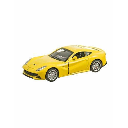 Модель машины Ferrari F12 Berlinetta 1/32 свето-звуковые эффекты, инерция, желтый, 1 шт. модель машины brabus g700 1 32 свето звуковые эффекты черный 1 шт