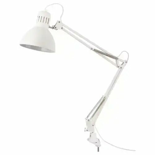 Настольная лампа, белый. Икеа Терциал, Ikea Tertial