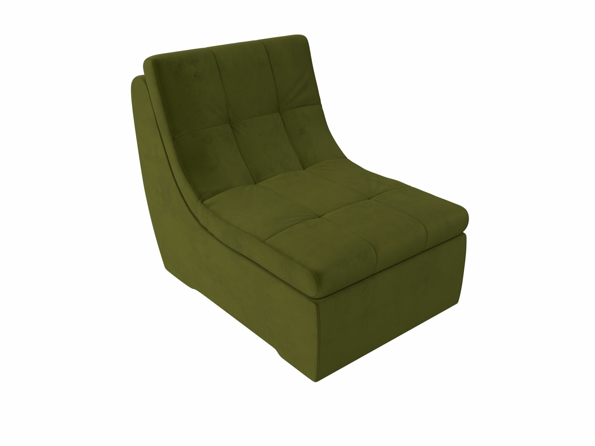 Модуль Лига Диванов Холидей кресло Микровельвет Зеленый