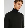 Фото #2 Вязаная шерстяная водолазка-свитер с горлом, цвет Черный, размер M