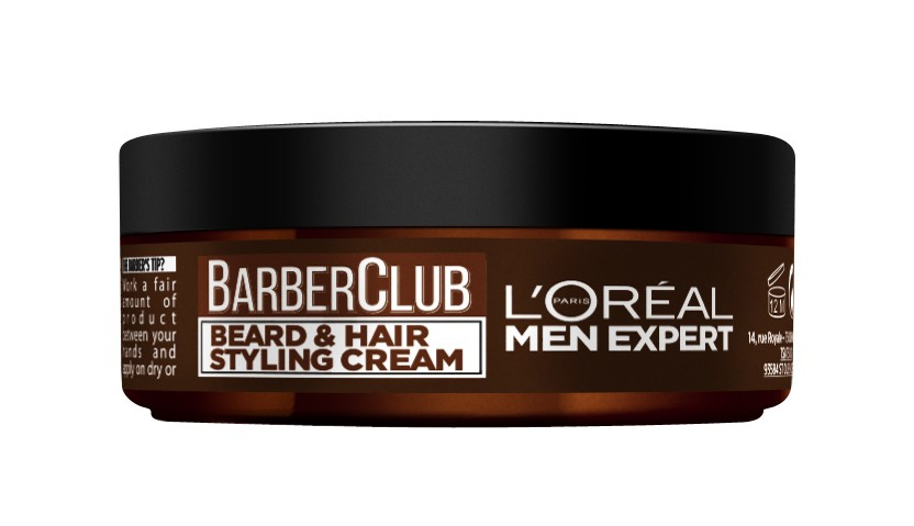 L'Oreal Paris Крем-стайлинг для бороды Barber Club с маслом кедрового дерева, 75 мл