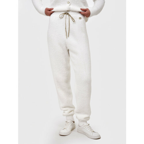 Брюки Twinset Milano, размер 36, белый брюки прямого кроя на резинке isabelle blanche ru 42 eu 36 xs