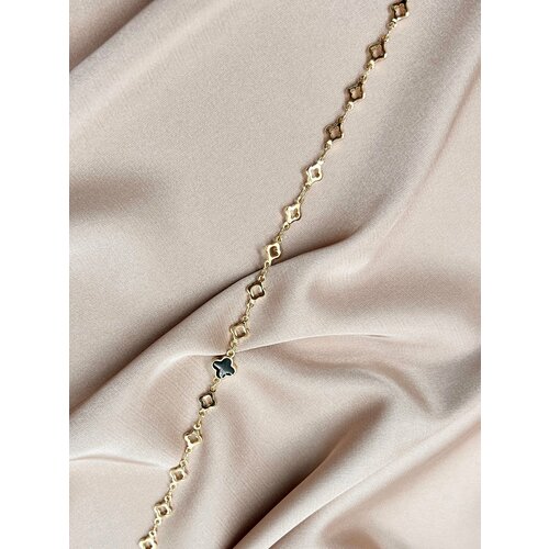 Колье, керамика, длина 41 см, золотой