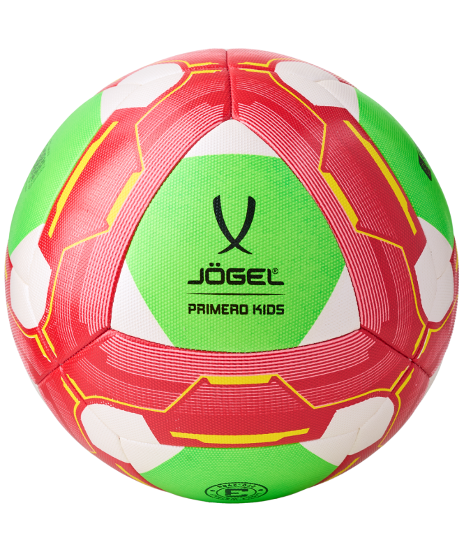 Мяч футбольный Primero Kids №3, белый/красный/зеленый, Jögel - 3