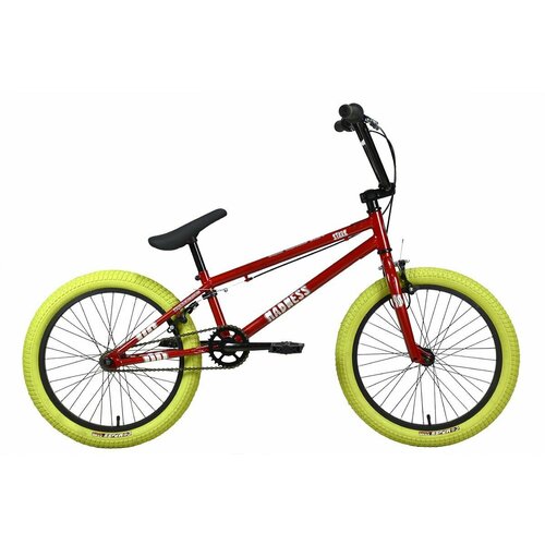 Велосипед Stark Madness BMX 1 (2024) 9 красный/серебристый/хаки велосипед трюковой bmx tt krik 16 дюймов красный