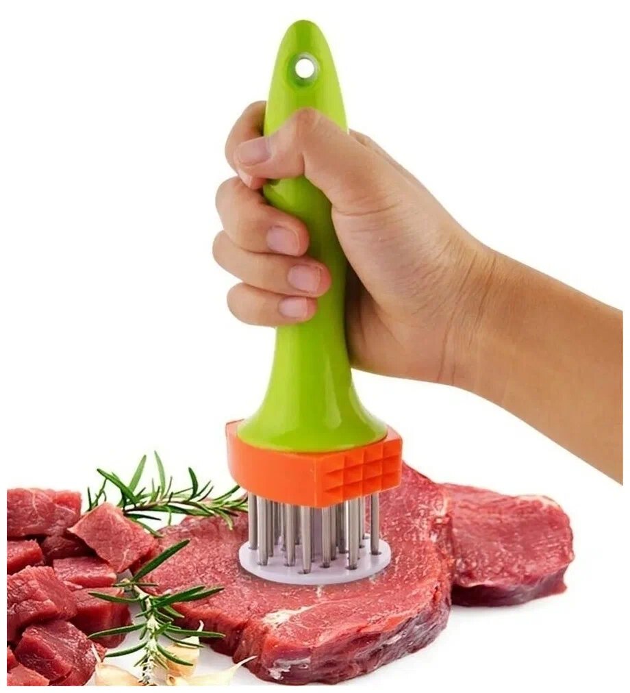 фото Тендерайзер для смягчения и обработки мяса/молоток для мяса/Тендерайзер для мяса с 20 лезвиями из нержавеющей стали