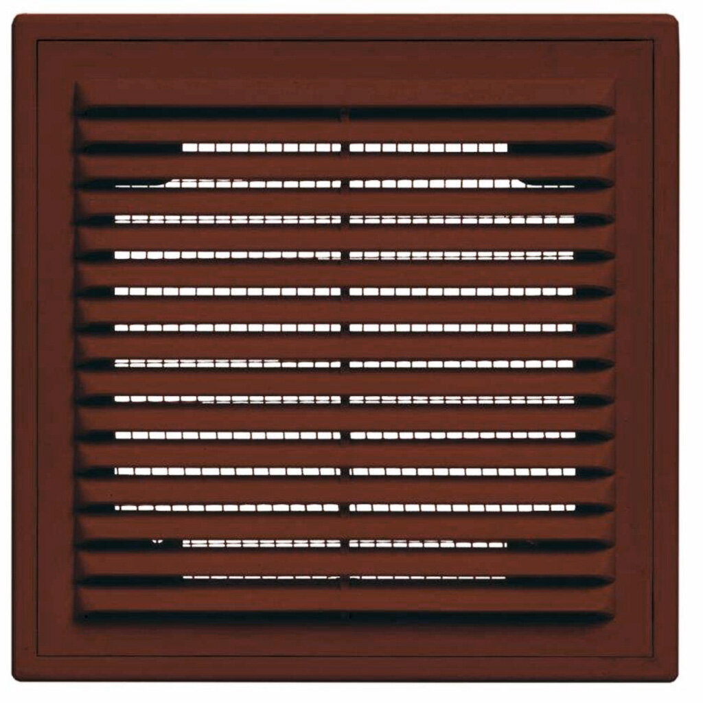 Решетка вентиляционная Виенто 1520ВР наклонная разъемная, коричневая