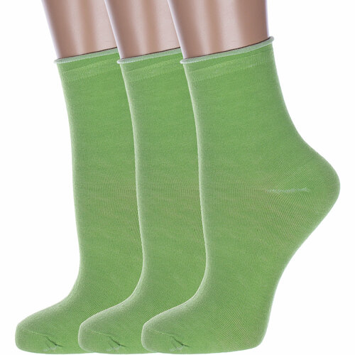 Носки HOBBY LINE, 3 пары, размер 36-40, зеленый комплект 7 предметов конфетти арт 714 3 салатовый