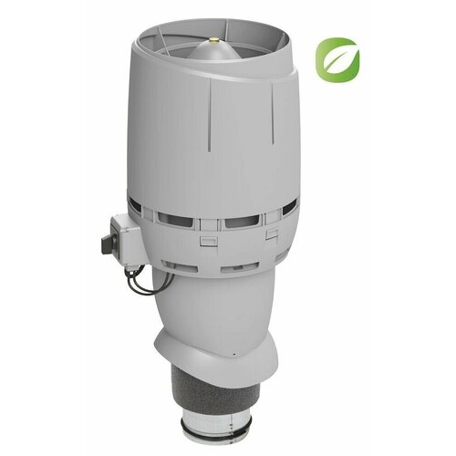 Вентилятор кровельный VILPE FLOW ECo125Р/500 светло-серый, арт. 350241