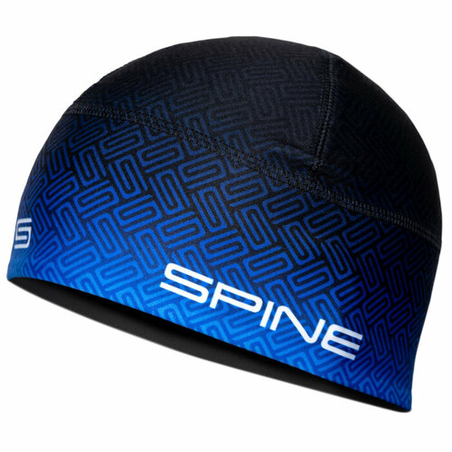 Шапка Spine, размер OneSize, синий, черный