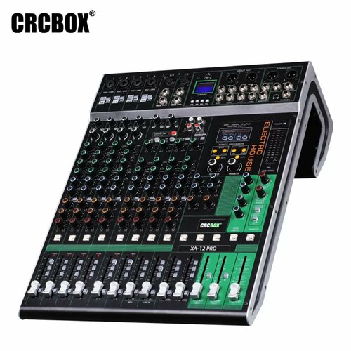 fx 6 pro аналоговый микшер 6 входов 2 стерео выхода 2 группы 2 шины 1 fx crcbox XA-12 PRO / / Аналоговый микшер, 4 микр. входа, 8 стерео входов, 4 группы, 4 шины, 2 FX / CRCBOX