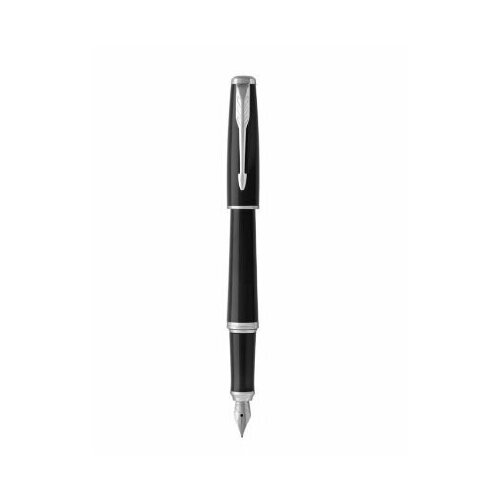Перьевая ручка Parker Urban Core черный глянцевый лак, Cab CT, F309, перо: F, C 11-1 LBKN