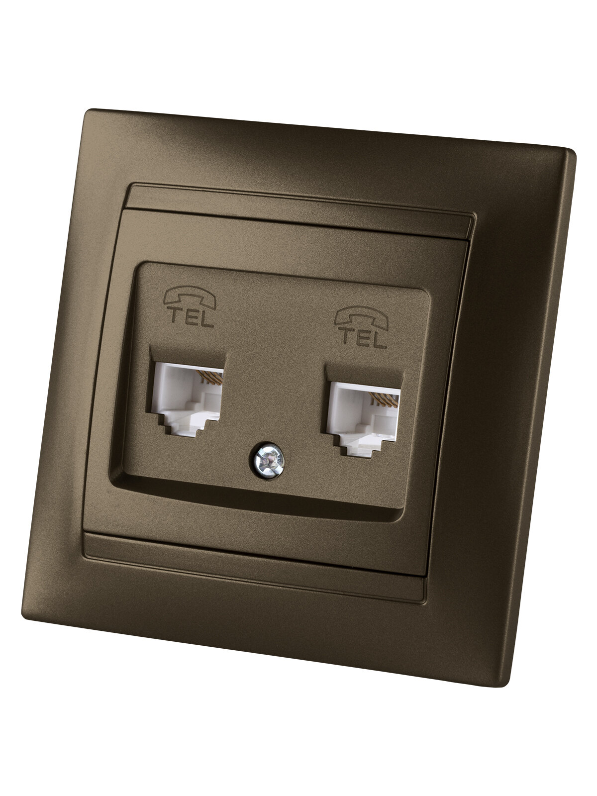 Розетка телефонная 2хRJ11 TDM Electric - фото №4