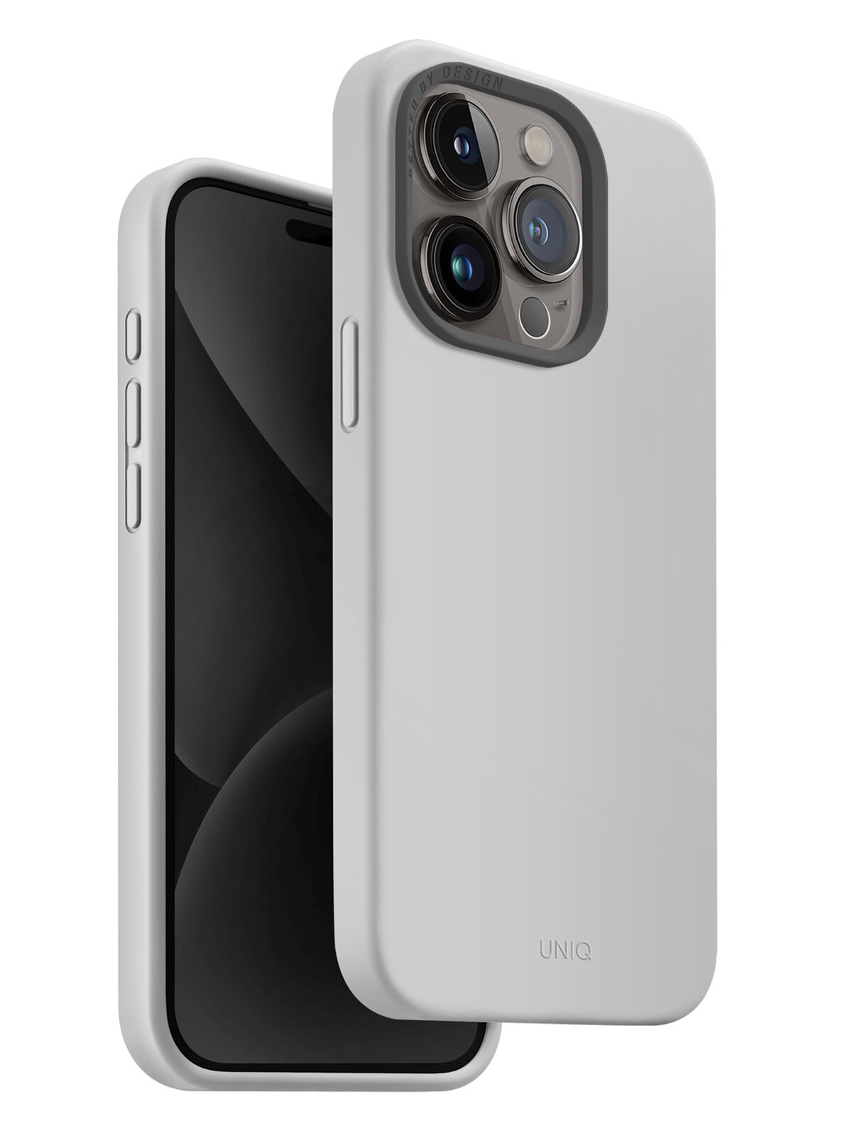 Uniq для iPhone 15 Pro чехол LINO Chalk Grey (Magsafe) — фото 1